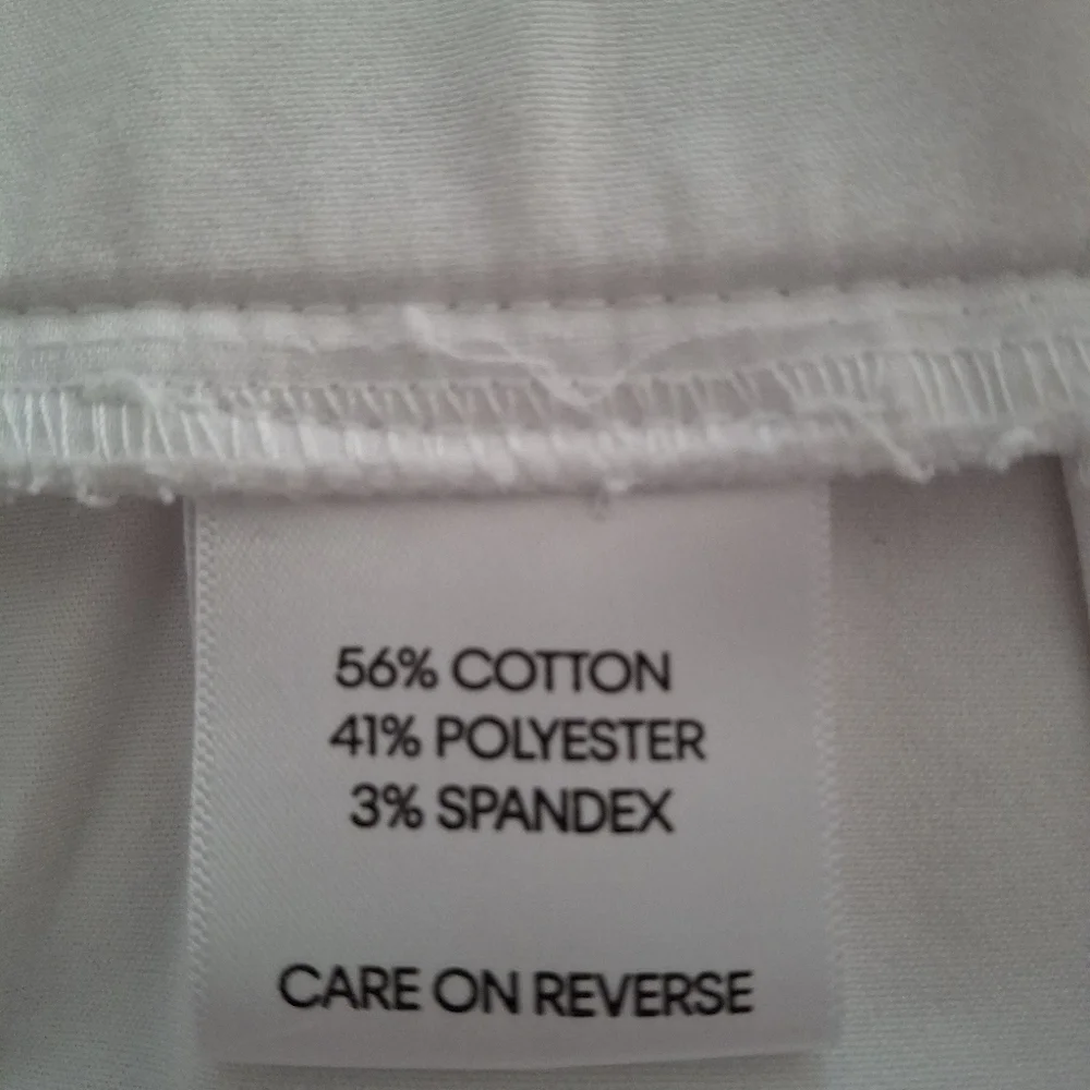 Calvin Klein White Slim Fit Summer Pants Size 12 - Picture 4 of 4